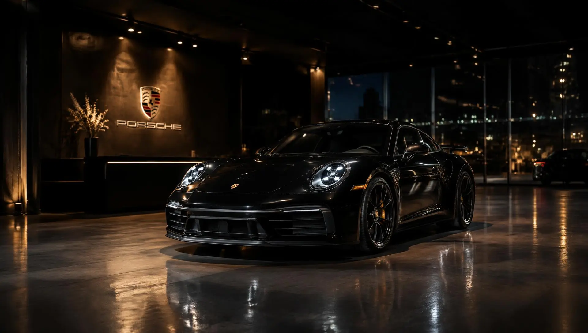 Porsche 911 nello showroom SHK AUTO